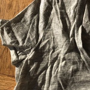 Metallic silver jcrew tee